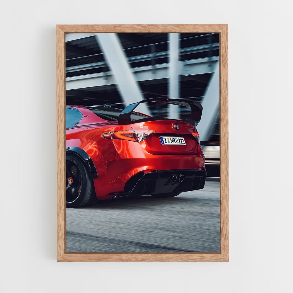 Poster Speed Machine – affiche Alfa Romeo (vue 4)